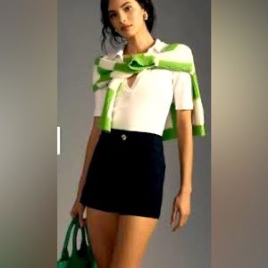 Anthropologie Maeve the Colette Shorts Size 26 Navy Blue